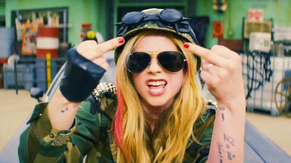 Avril Lavigne in Music Video: Rock N Roll