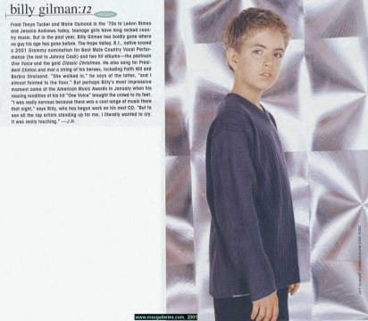General photo of Billy Gilman