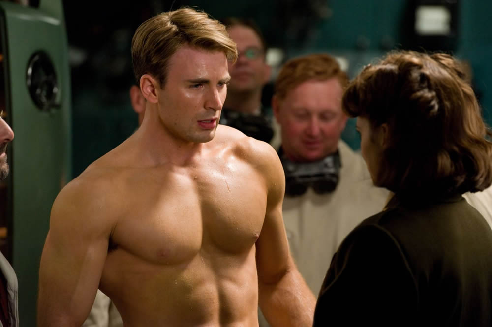 Chris Evans in Captain America: The First Avenger