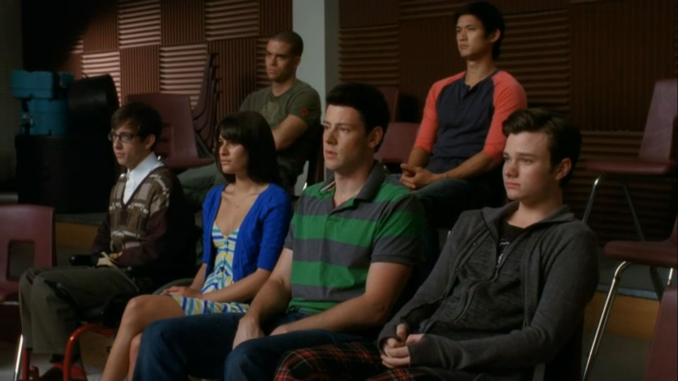 Cory Monteith in Glee, episode: Grilled Cheesus