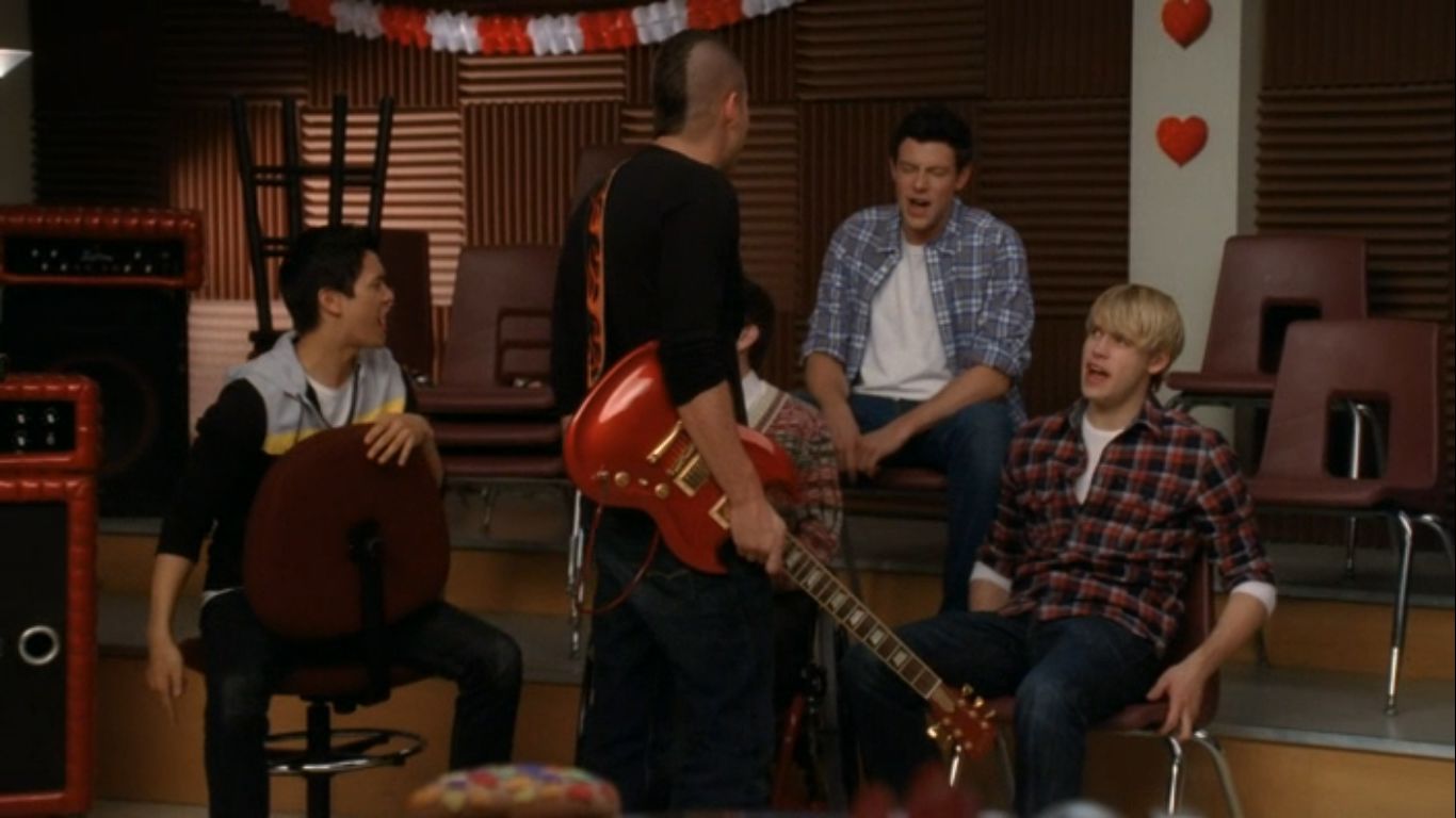 Cory Monteith in Glee, episode: Silly Love Songs
