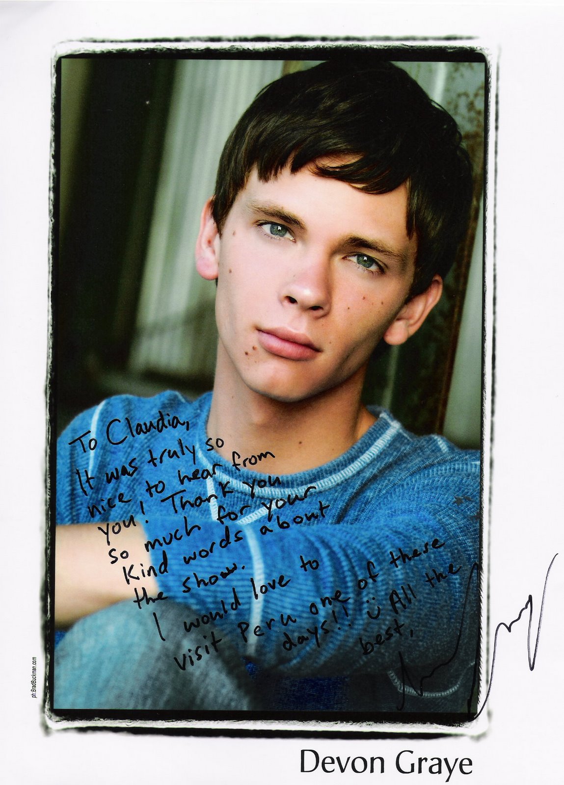 General photo of Devon Graye