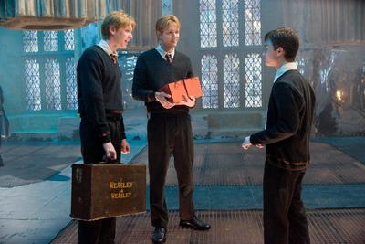 James and Oliver Phelps in Harry Potter and the Order of the Phoenix