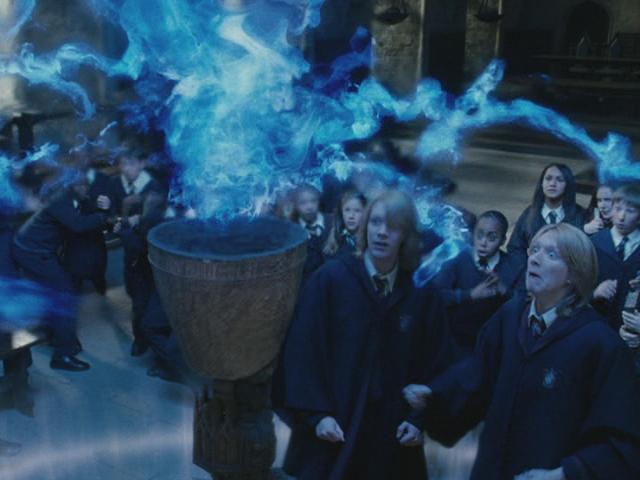 James and Oliver Phelps in Harry Potter and the Goblet of Fire