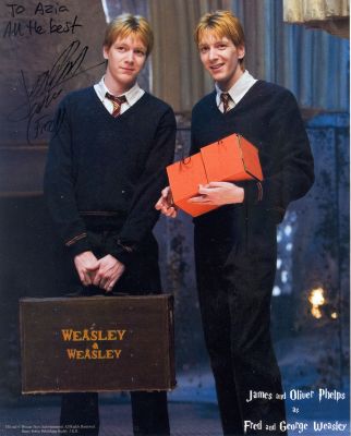 James and Oliver Phelps in Harry Potter and the Order of the Phoenix
