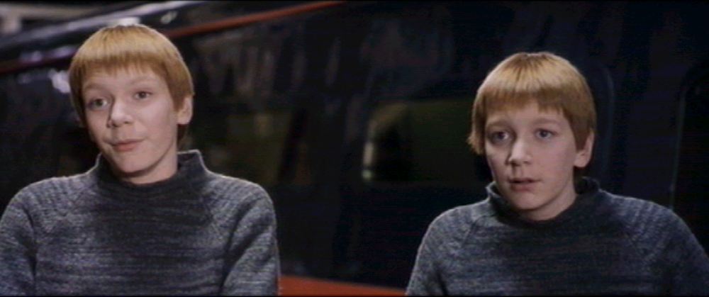 James and Oliver Phelps in Harry Potter and the Sorcerer's Stone
