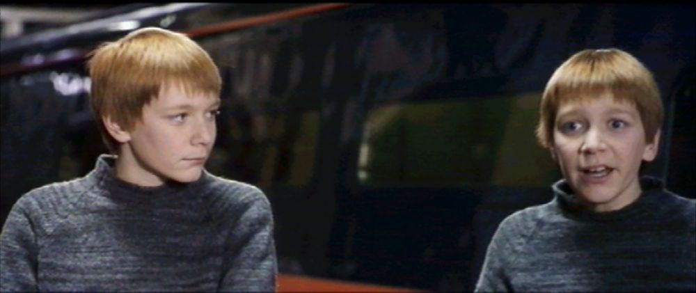 James and Oliver Phelps in Harry Potter and the Sorcerer's Stone