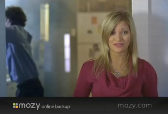 Justine Ezarik in Mozy Commercial