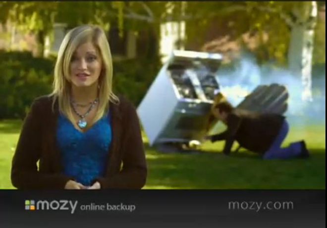 Justine Ezarik in Mozy Commercial