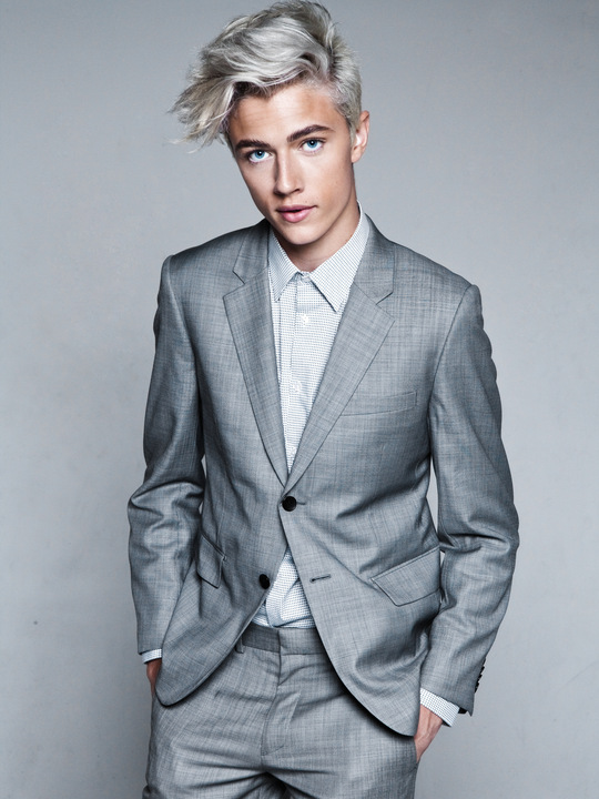 Lucky Blue Smith: Bleached Blonde Buzz Cut | Man For Himself