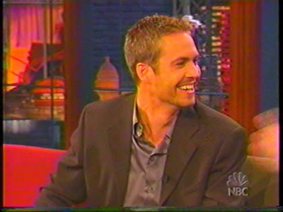 Paul Walker in The Tonight Show with Jay Leno