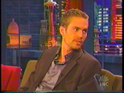 Paul Walker in The Tonight Show with Jay Leno