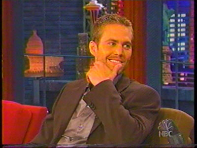 Paul Walker in The Tonight Show with Jay Leno