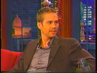 Paul Walker in The Tonight Show with Jay Leno