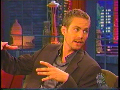 Paul Walker in The Tonight Show with Jay Leno