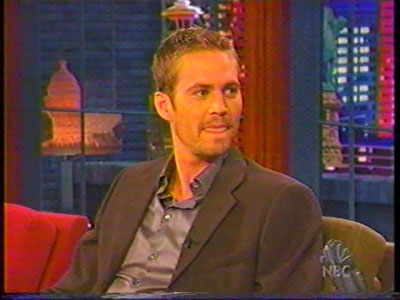 Paul Walker in The Tonight Show with Jay Leno