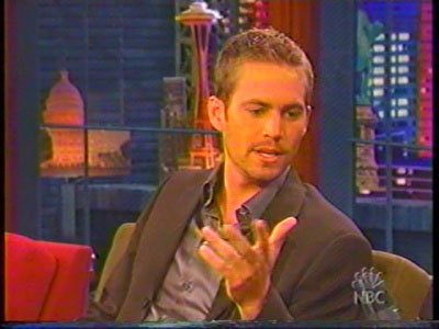 Paul Walker in The Tonight Show with Jay Leno