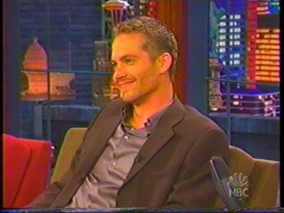 Paul Walker in The Tonight Show with Jay Leno