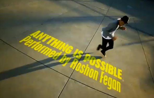Roshon Fegan in Music Video: Anything Is Possible
