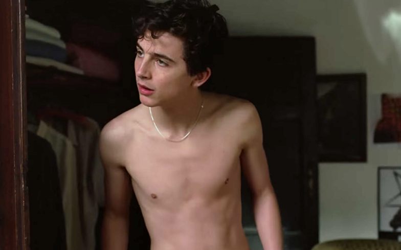 Timothee Chalamet in Call Me By Your Name. 