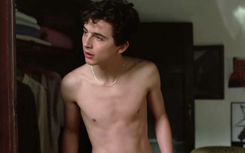 Timothee Chalamet in Call Me By Your Name