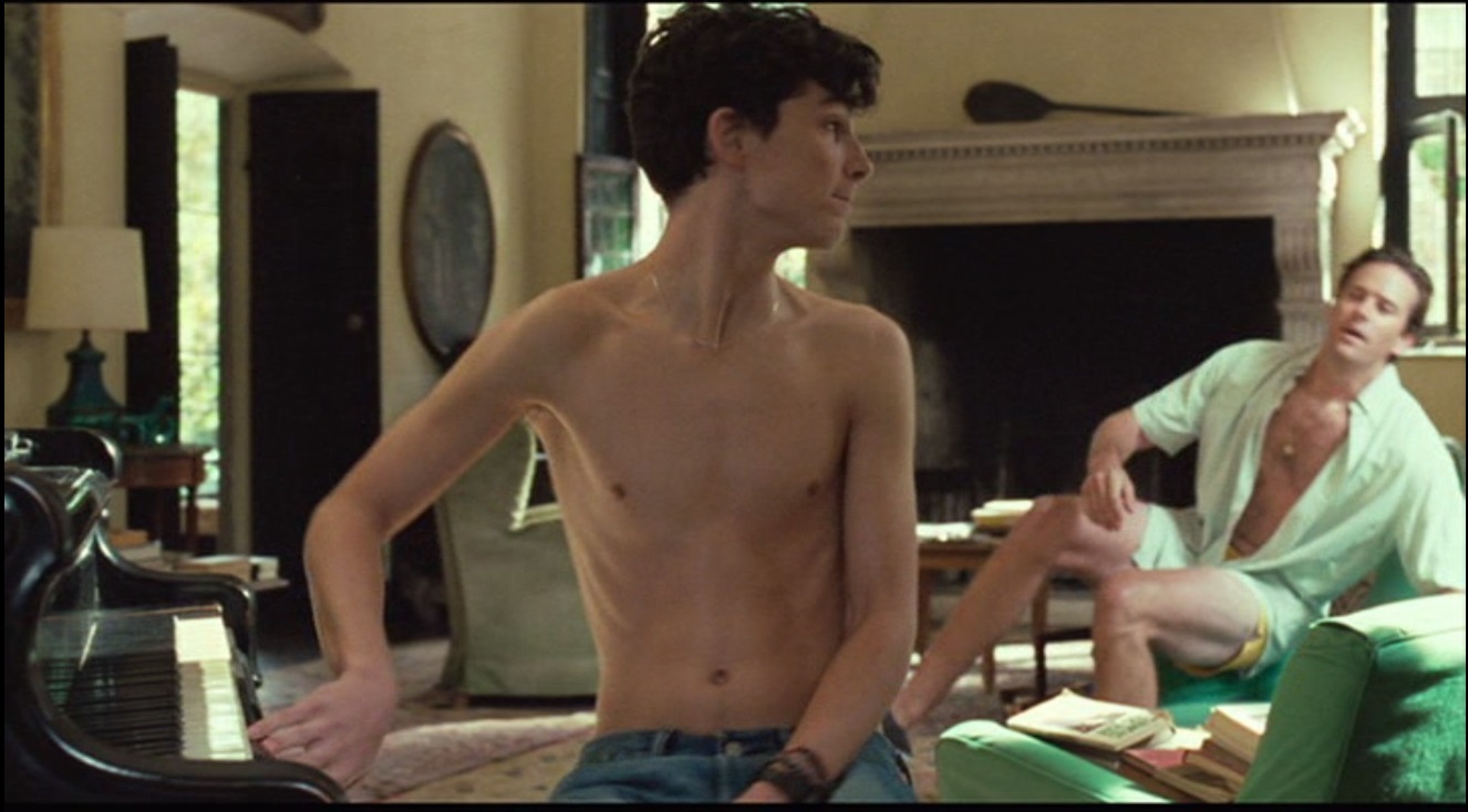 Timothee Chalamet in Call Me By Your Name