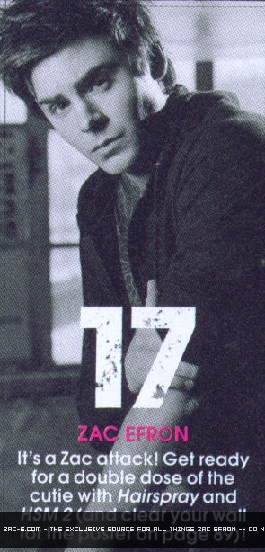 General photo of Zac Efron